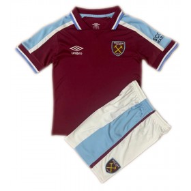 Koszulka West Ham United Dziecięcy Domowe Stroje Piłkarskie 2021/22 Krótki Rękaw